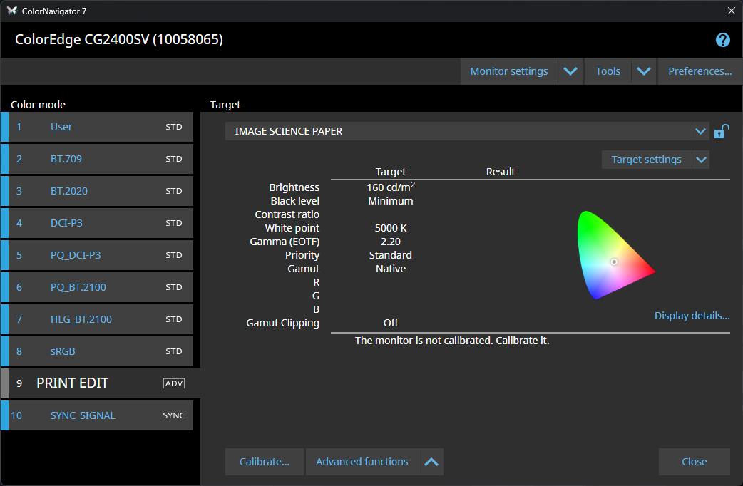 EizoMonitorInstall ColorNavigator