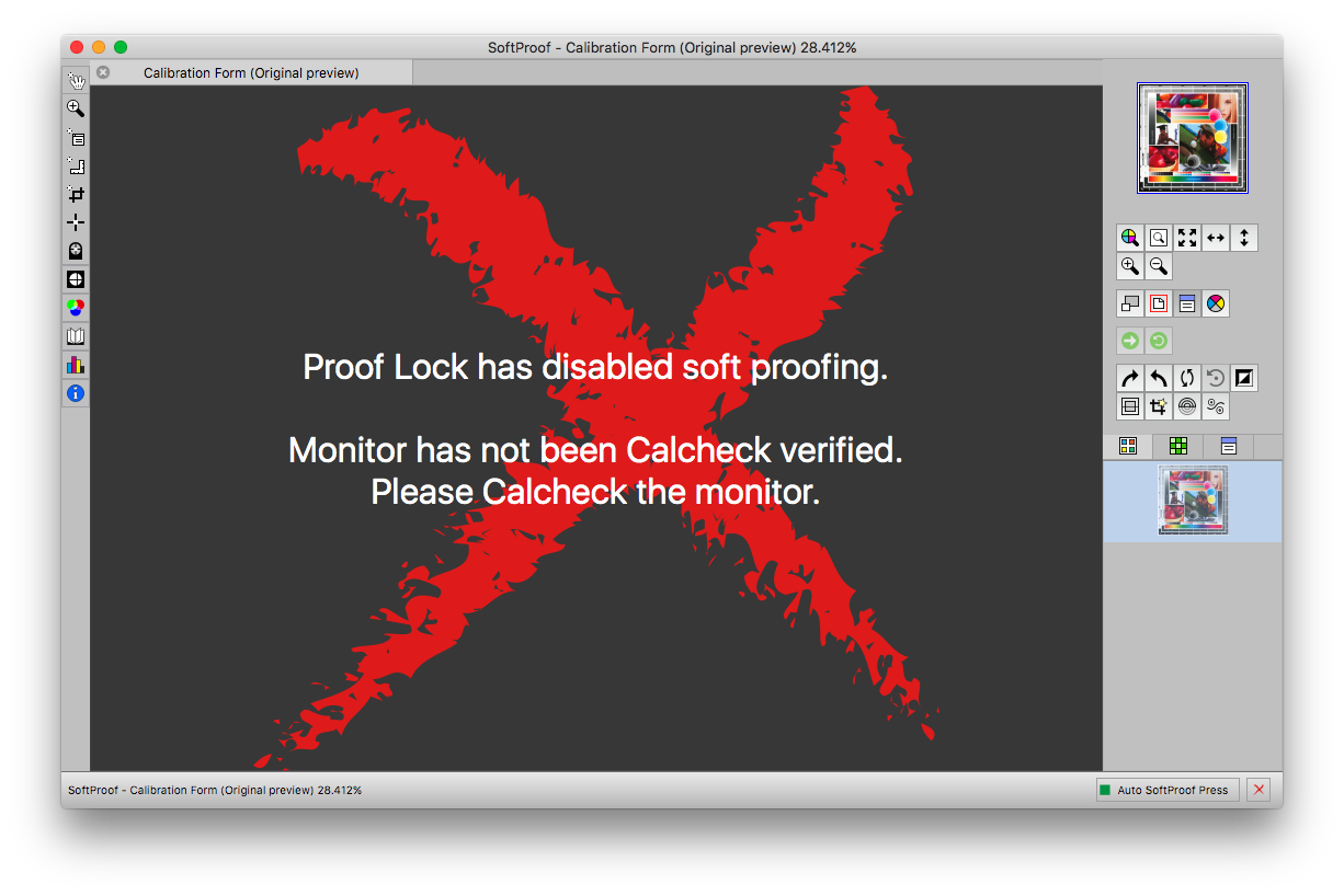 ProofLock Not Calchecked