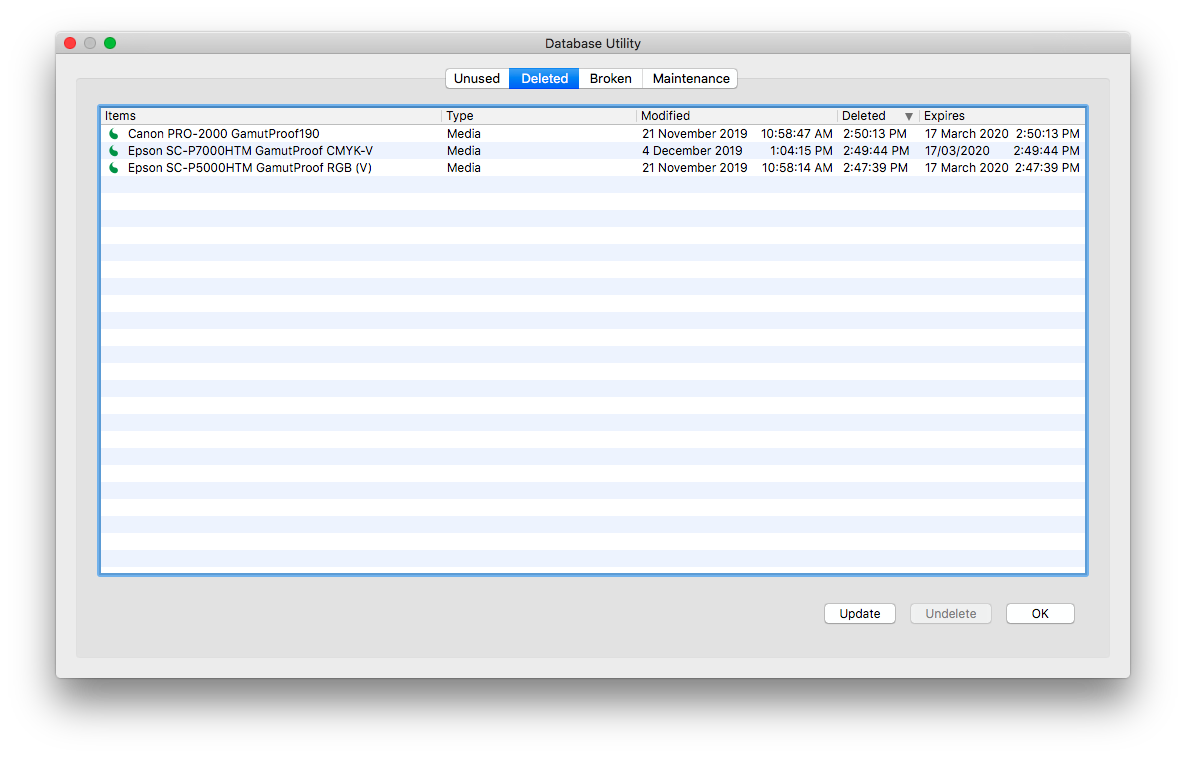 DatabaseUtility Deleted