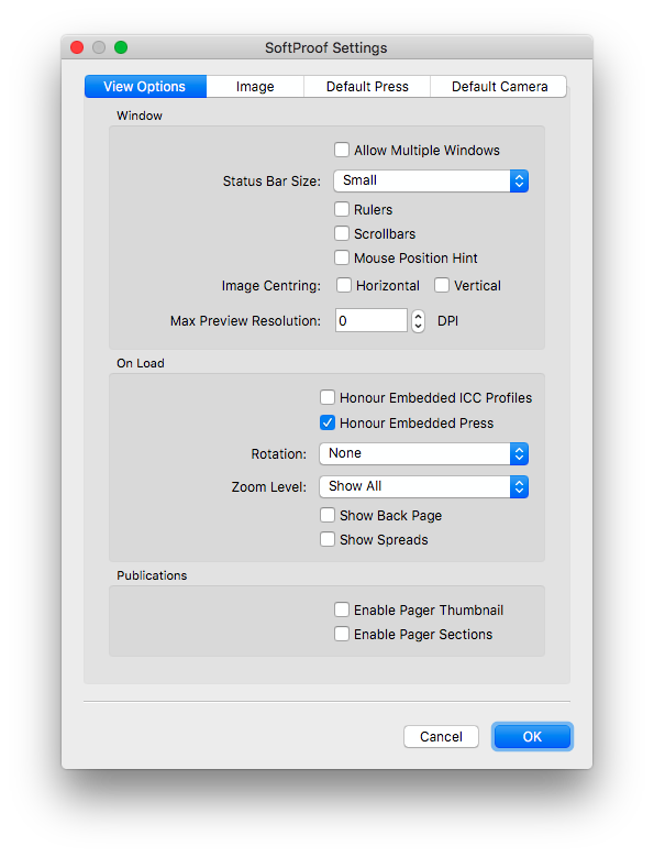 JobticketDeafultPress SoftproofSettings