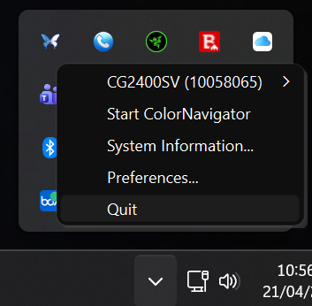 EizoMonitorInstall ColorNav quit windows