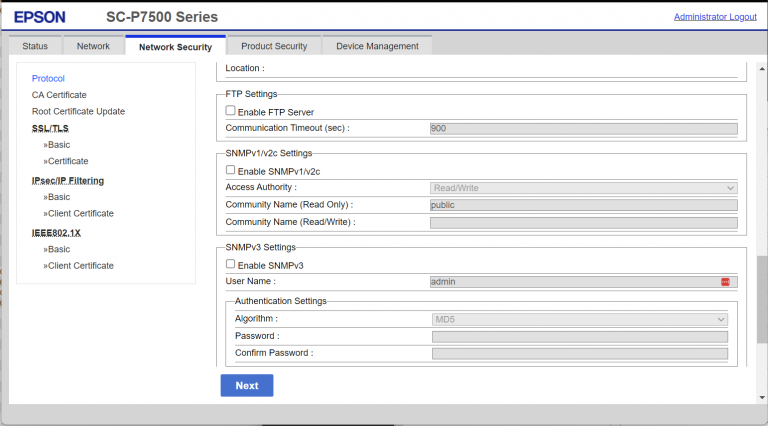 InkStatus SNMPv1v2c inactive 768x426