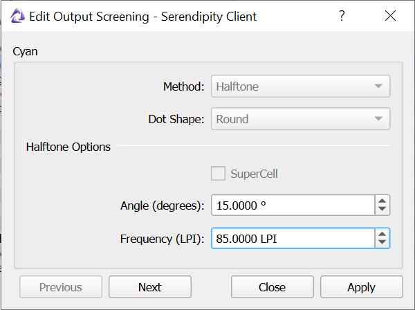 ScreenSimulation Settings Edit