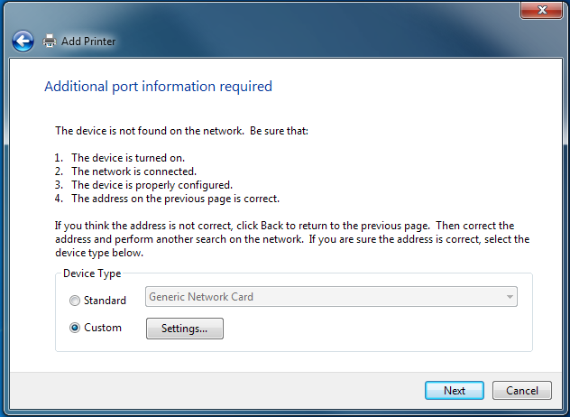 Printer additional port