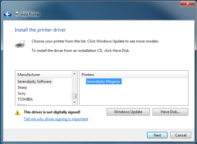 Printer driver