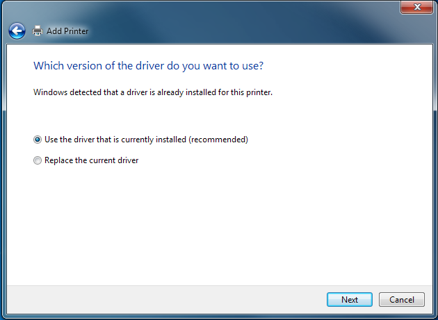 Driver version