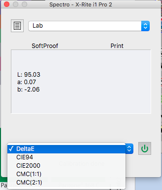 SoftproofSpectroTool deltaEstandard