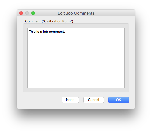Comment PopUp