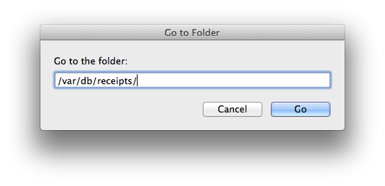 Go to folder