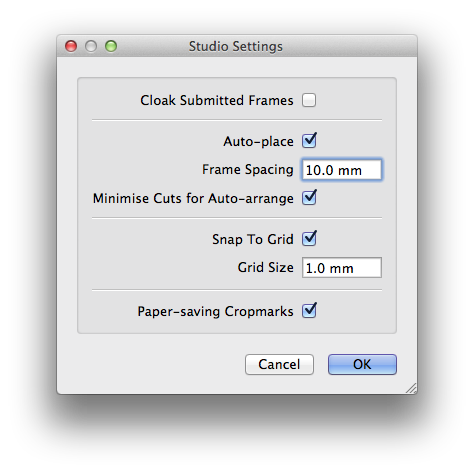Minimise Cuts Studio