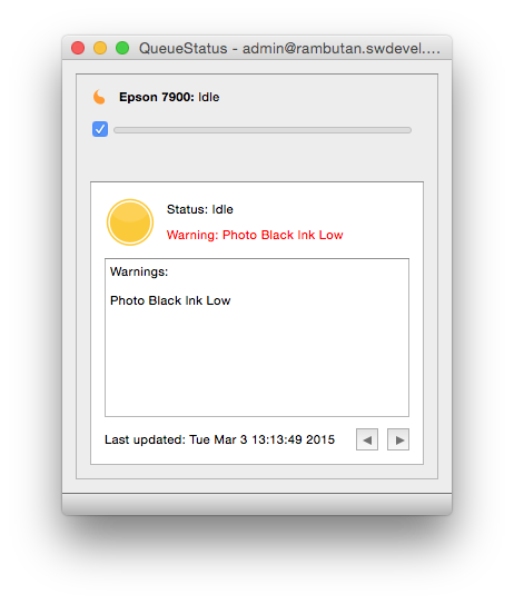 PrinterStatus WarningDetail