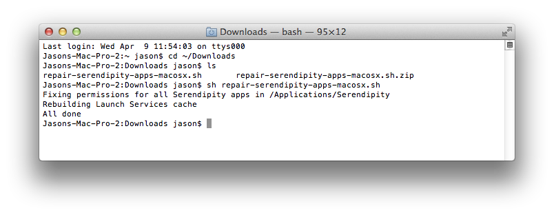 Repair Run Shell Script