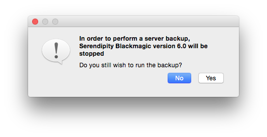 ServerBackup ServerStop