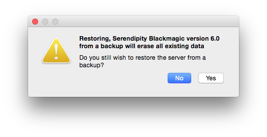 ServerRestore EraseData