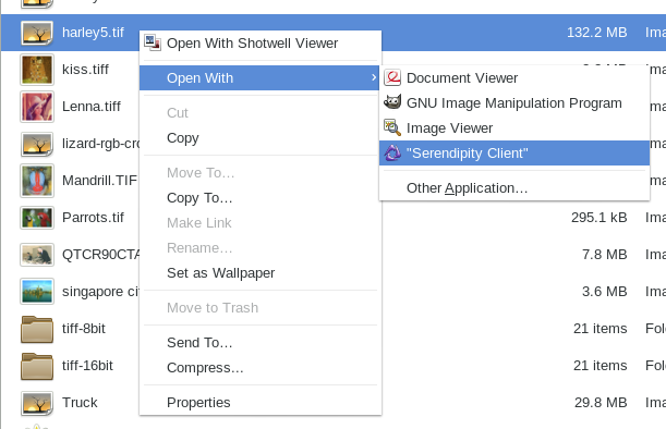 Submit Linix OpenWith