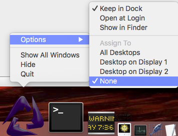 Touch Console MacOSX Dock