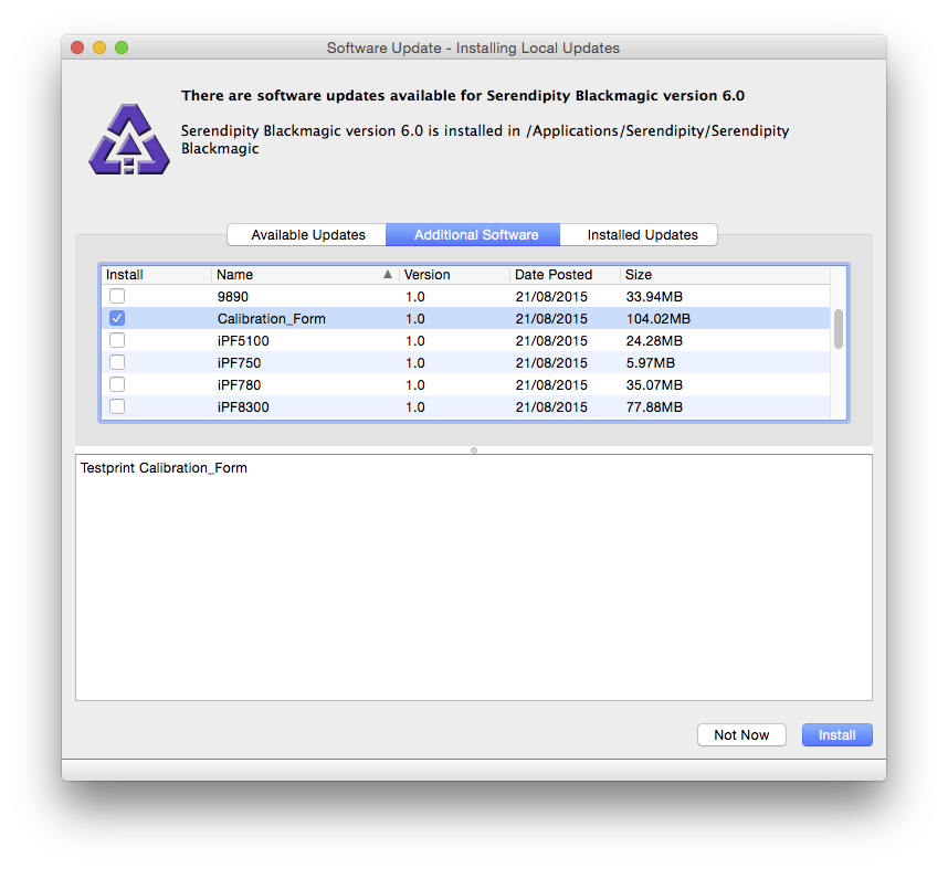 Updater AdditionalUpdates
