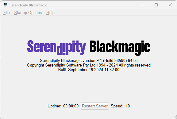 Bm server screen