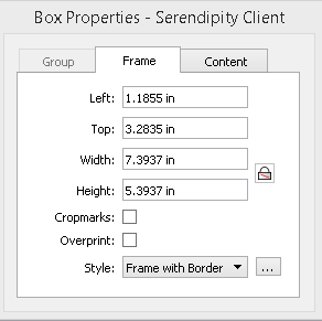 Box properties