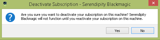 Deactivate subscription