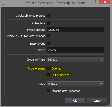 Studio overlap