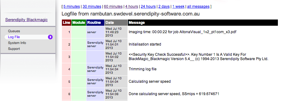 Webserver logfile new